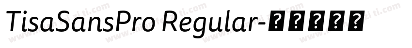 TisaSansPro Regular字体转换